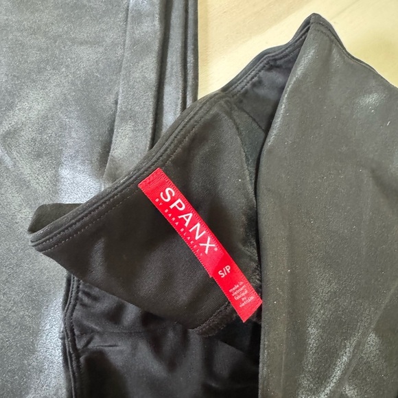 Spanx Faux Leather Leggings | Black | S - Picture 3 of 5